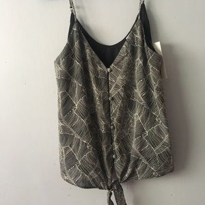 Leaf design strapy top